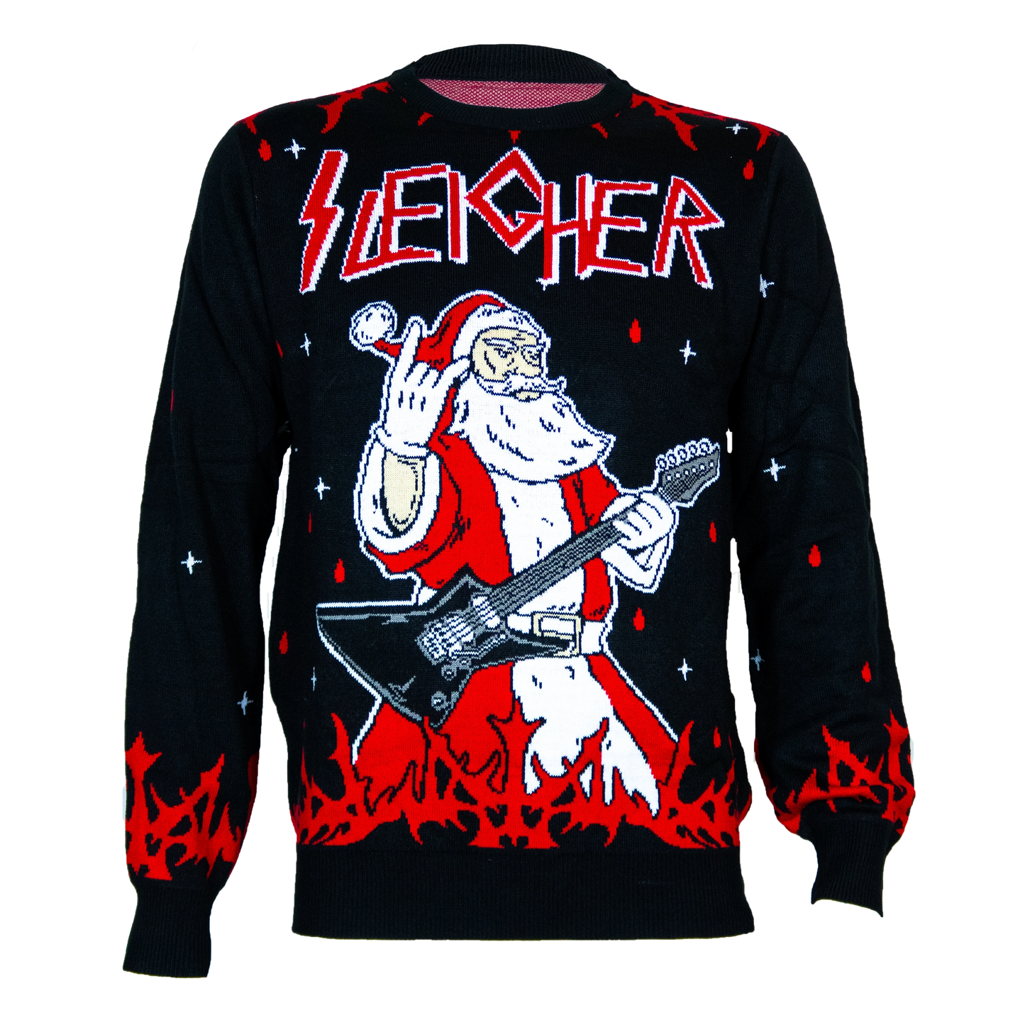 Sleigher Weihnachtspullover für Metal-Liebhaber