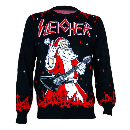 Sleigher Christmas Sweater for Metal Lovers